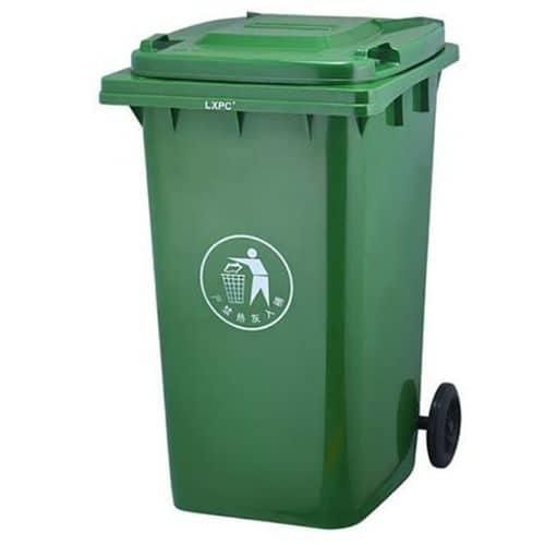 Outdoor Plastic Waste Bin, 120 Litre