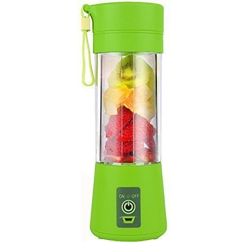 Mini Portable Rechargeable Blender, 380ml - Green