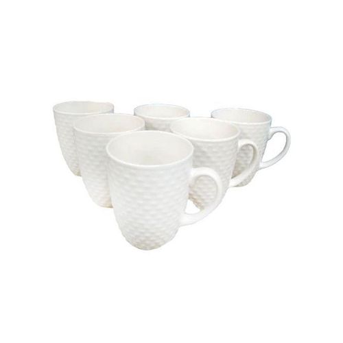 Tea Mugs 6 Pieces - White