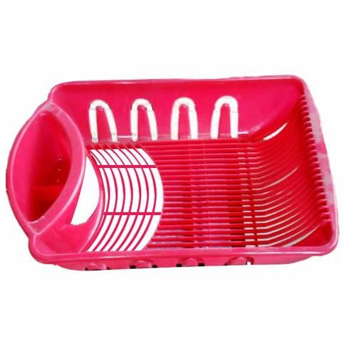 Plastic Dish Rack - Red