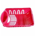 Plastic Dish Rack - Red