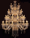 Luxury Hotel Dining Lobby Maria Theresa , Large Chandelier Wedding Foyer Villa Living Room Gold K9 Mini Chandelier