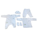 6 Pieces Cotton Clothing Set For All Babies-White