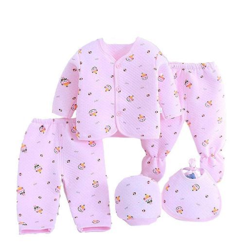 Cotton Newborn Five-piece Set - Multiple Designs