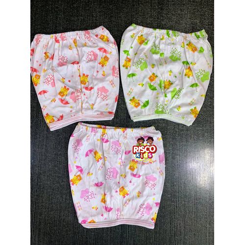 Baby Pamper Pants Diaper Covers 3Pcs Set - Green, Pink, Blue, Orange, Peach