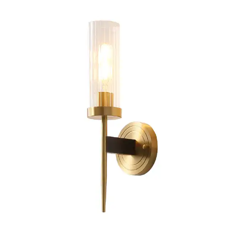 Italy style wall lamp with LED G9 lights copper wall sconce for coffee shop villa home living room hotel