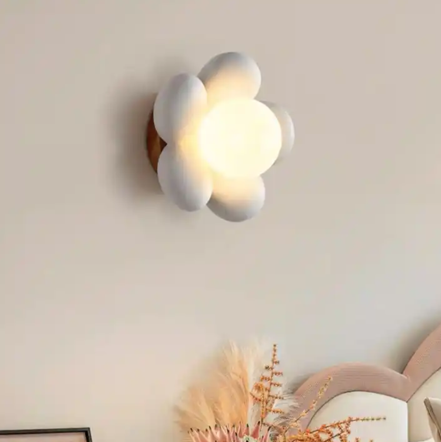 Flower Sconce Bedroom Creative Decoration Simple Modern Nordic Sconce Wall Lamp