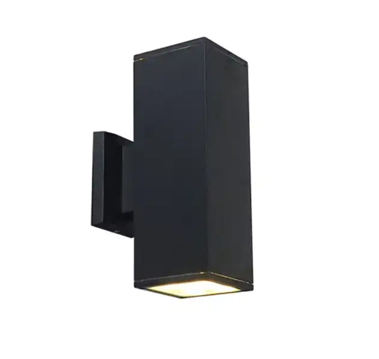 Waterproof Garden Corridor lights led outdoor wall lamp Black square LED wall lamp