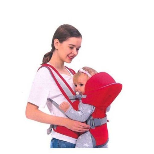 Baby Carrier with the Hood - Red,Grey