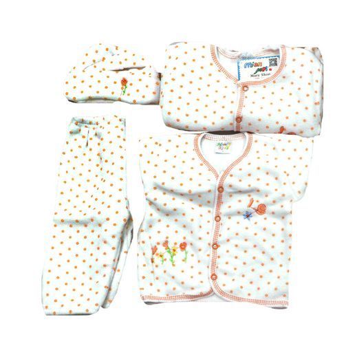 Baby Boy Girl Warm Clothing Overall Sweater Set - White,Orange