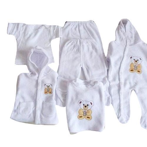 8Pcs Cotton Wear Baby Pack - White