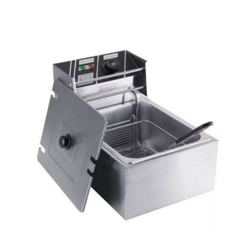 Electric Deep Fryer Single Tank-Silver