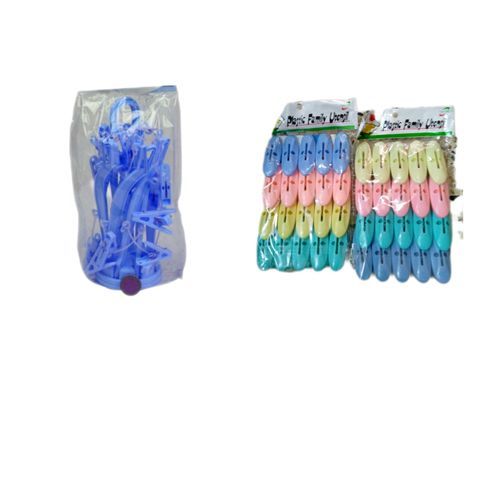 41 In 1 Panty Peg And Cloth Pegs - Blue, Yellow, Pink