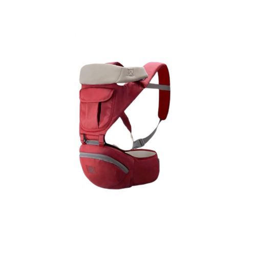 Breathable Baby Carrier with Hip Seat, Red