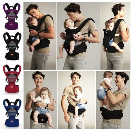 Adjustable Baby Carrier Wrap with Hip Seal color may vary