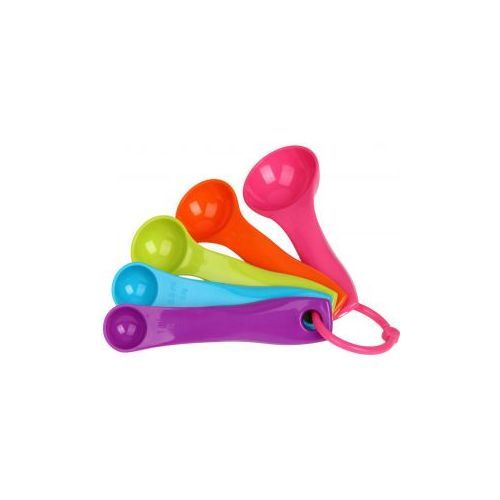 Set of 5piece Plastic Measuring Spoons - Multi-color