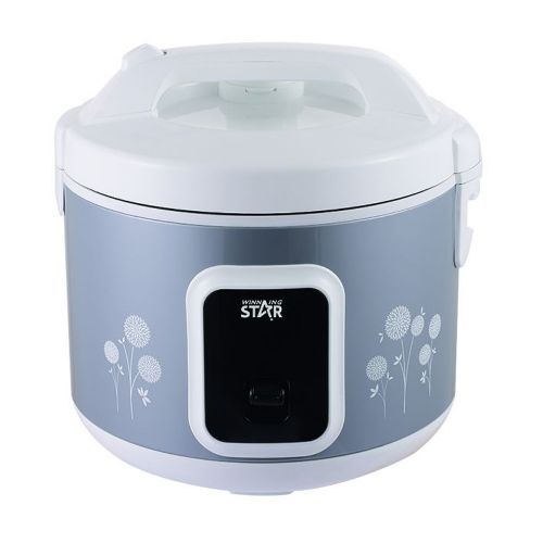 1.8 Litres Electric Rice Cooker Steamer Pot - Grey