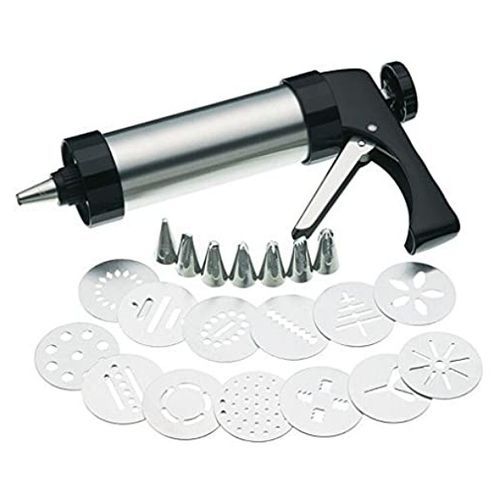 Cookie Press And Icing Set- Silver