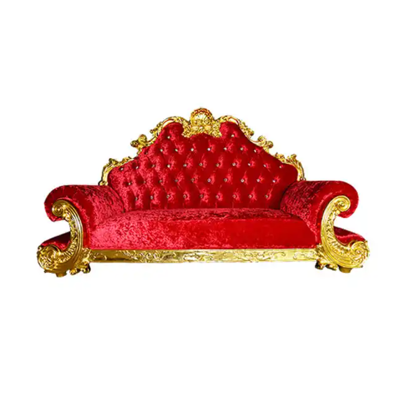 Elegant Royal Leather king Sofa Accent Throne Chair