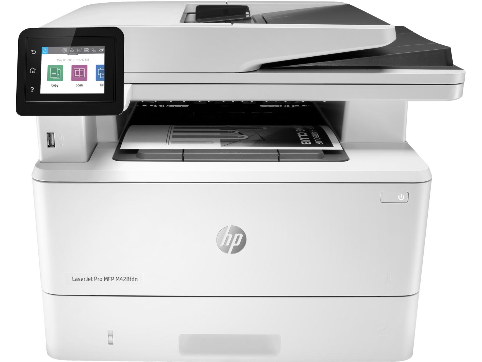 HP LASERJET PRO MFP 428FDN PRINTER ( PRINT, SCAN, COPY, FAX, DUPLEX, NETWORK, ADF, Black /White