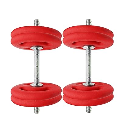 A Pair 3Kg Gym Weight Dumbbell Red