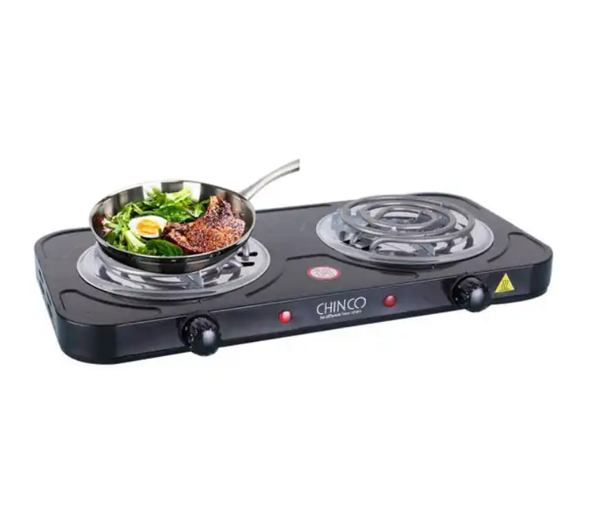 Double Electric Coil Hot Plate 2000W Kitchen