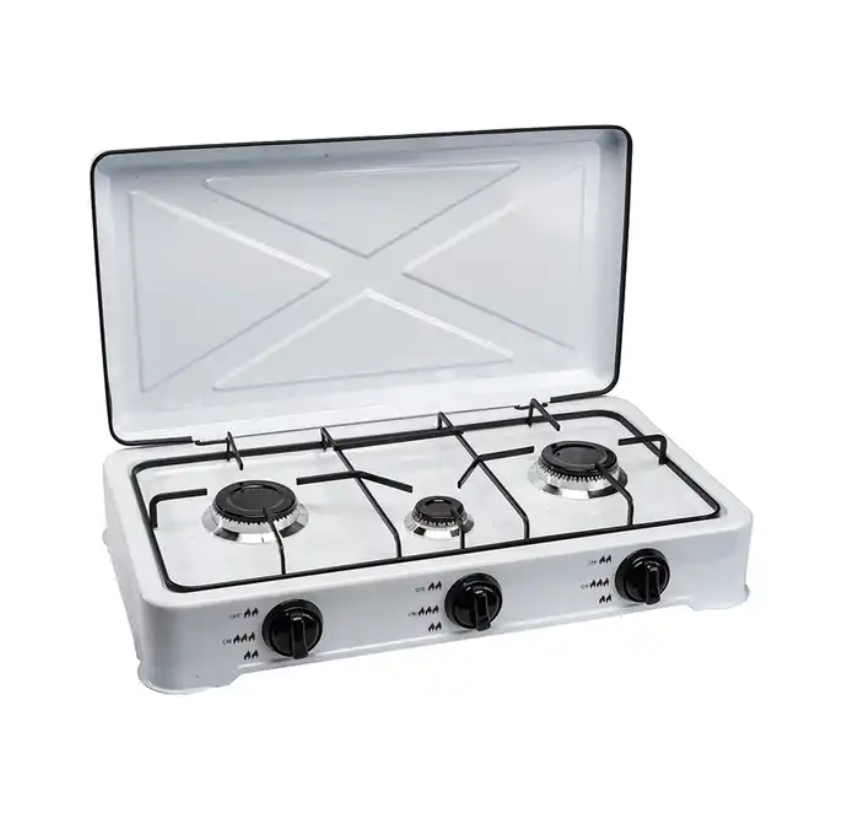 Home Kitchen Use 3 Burner Cooker Small Commercial Free Stand Gas Stove