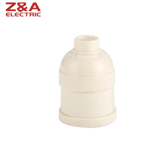 910 bakelike ivory or white color universal standard lampholder