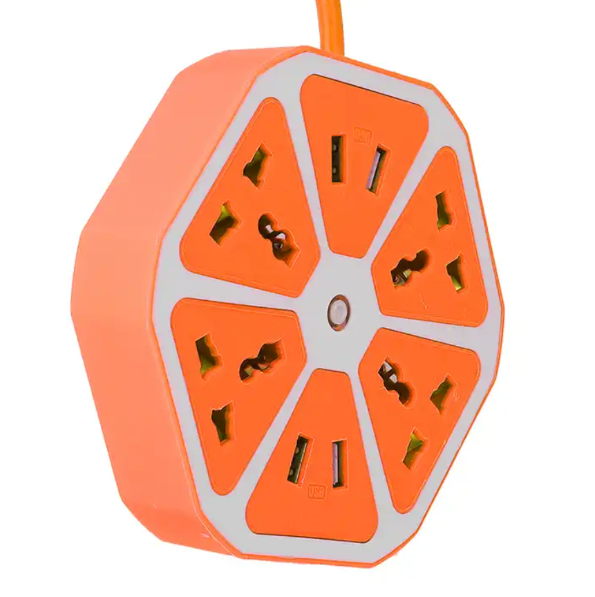 Orange 220V Safety Sockets