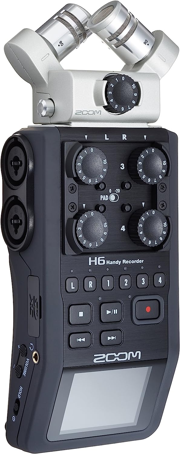 Zoom H6 6-Track Portable Recorder, Stereo Microphones