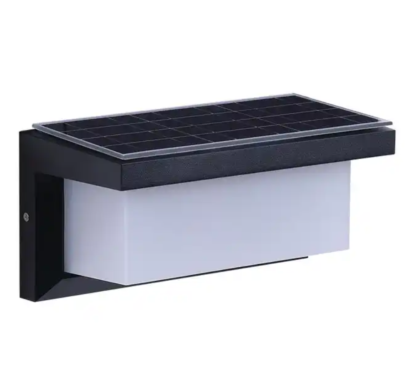 Smart LED Solar Wall Light with Sensation and Remote Control Energy Saving Courtyard Garden Light