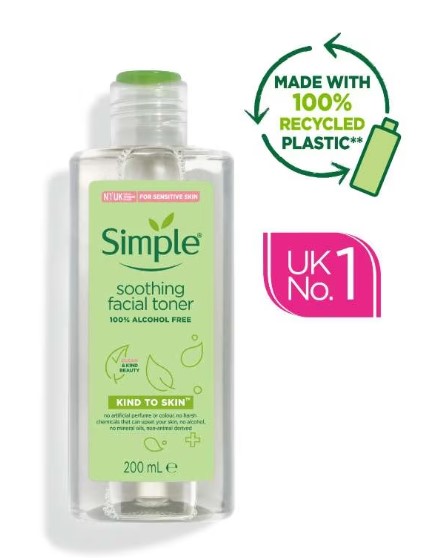 Simple Kind to Skin Facial Toner Soothing 200ml