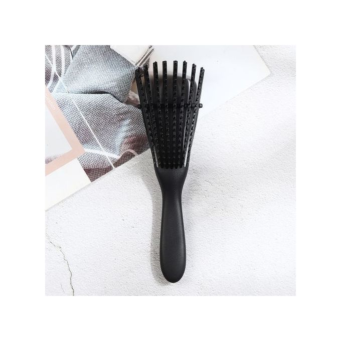 Multifunctional Detangling Anti-Static Scalp Comb Hair Massage Brush Styling # Black [Black]