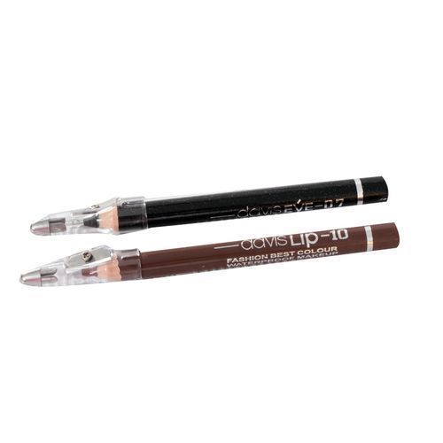 Pair Of A Lip And Eye Pencil - Brown, Black