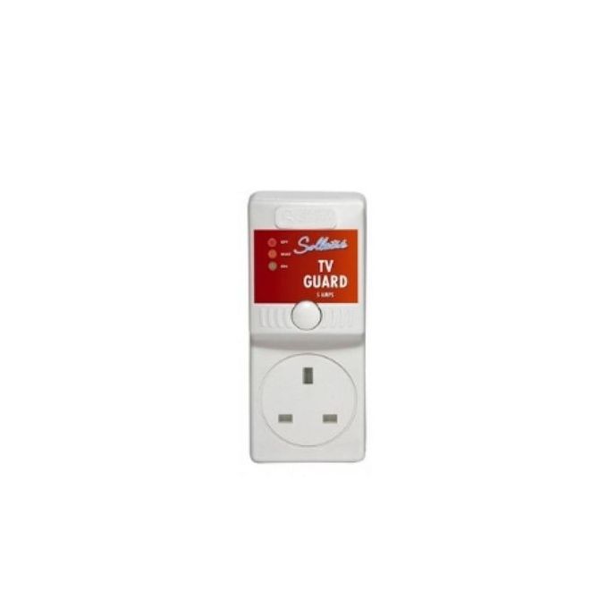 13A Voltage Protection TV Guard - White