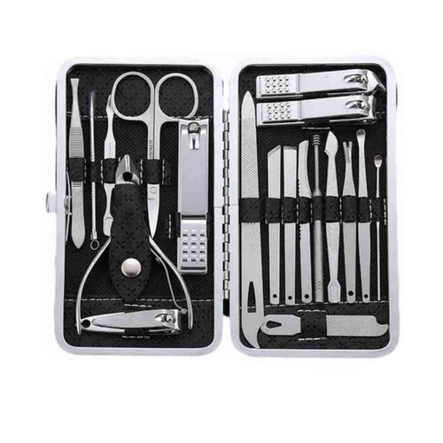 19Pc Manicure And Pedicure Set - Multicolor