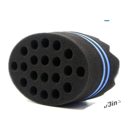 Wave Barber Hair Brush Sponge - Black