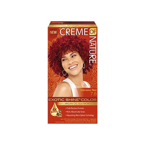 Creme Of Nature Hair Color - INTENSIVE RED #7.6 (45g + 14.17ml + 11g)