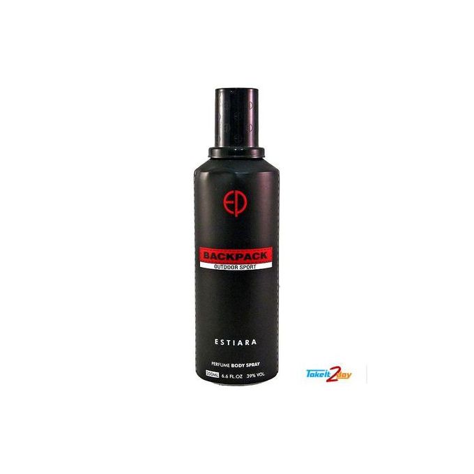 Back Pack Out Door Sport Deodorant Body Spray For Men 200ml - Black,Red.