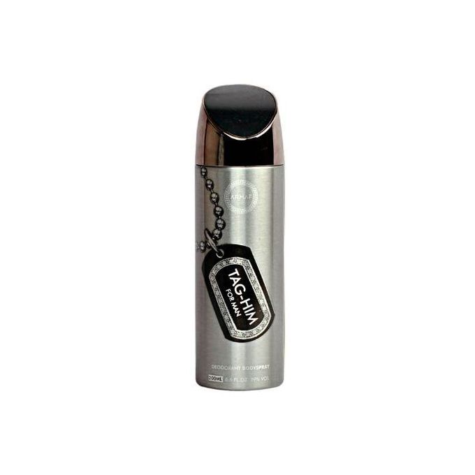 Armaf Deodorant Body Spray For Men Tag Him 200ml - Silver,Black.