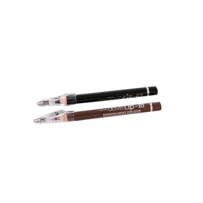 Pair Of A Lip And Eye Pencil - Brown, Black