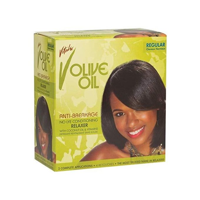 Olive Oil vitale conditioning relaxer regular kit 2 count, Green, 2 Count