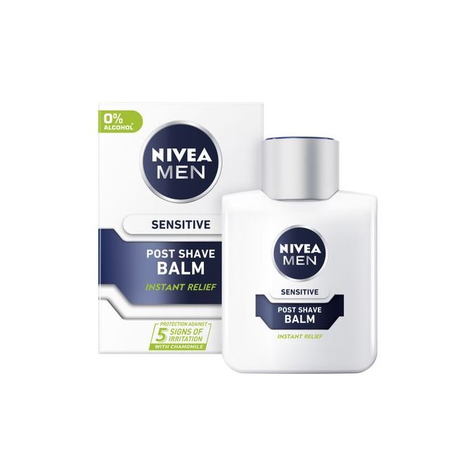 NIVEA Men Sensitive Post Shave Balm With 0% Alcohol, 100ml