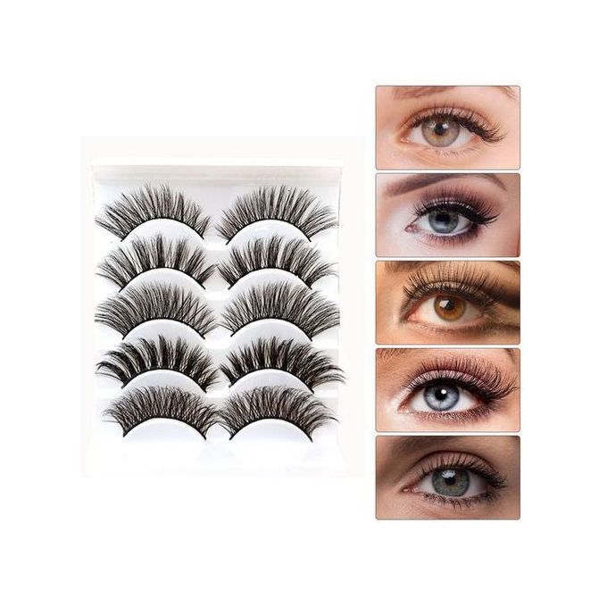 3D Eyelashes Set 5Pairs Styles 3D Mixed