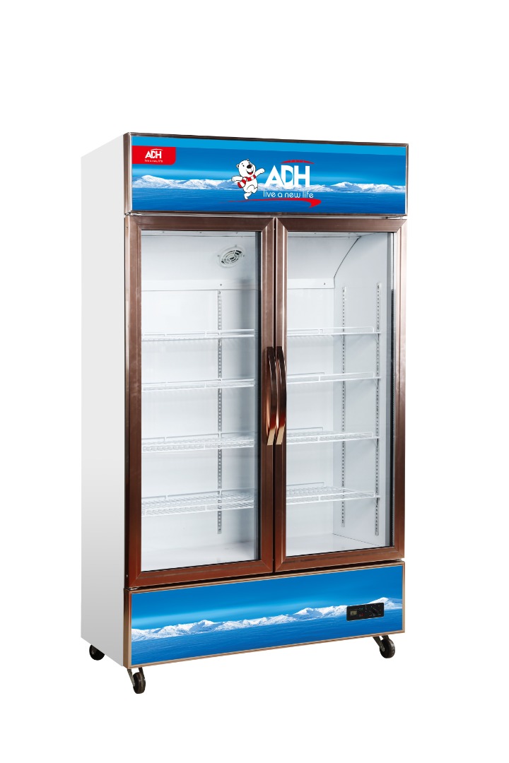 ADH 655L Glass Double Door Display chiller – White