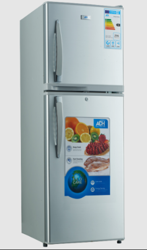 ADH Double Door Refrigerator 168L ( Silver )