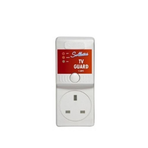 13A Voltage Protection TV Guard - White