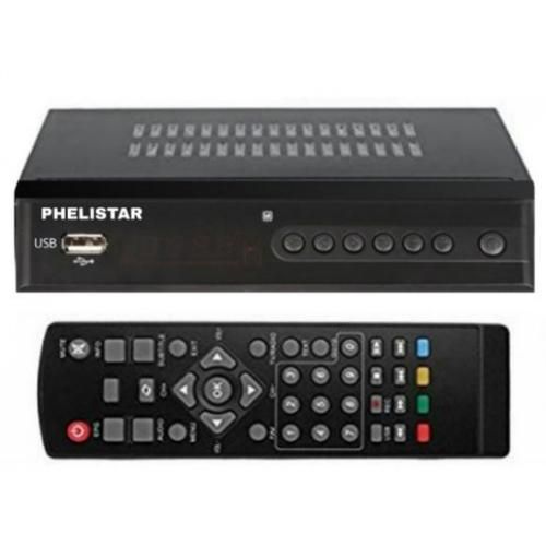 Phelister Free to Air Decoder, No monthly subscription of Local channels - Black