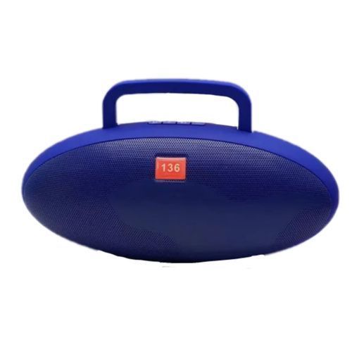 136 portable TF Fm Bluetooth Speaker - Blue