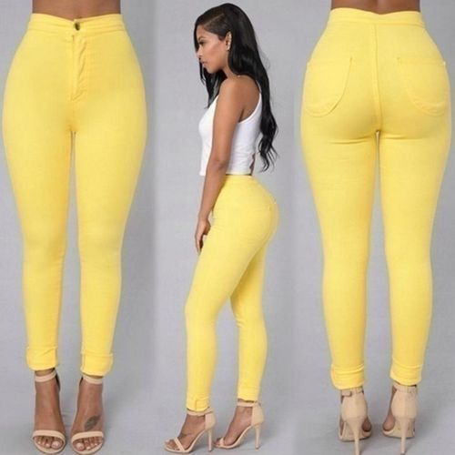 Ladies Trouser Pants - Yellow